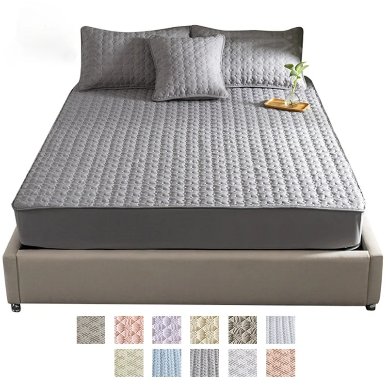 King Size Bed Sheet 100% Cotton Set Mattress Cover Quilted Thicken Bed Sheet with Elastic Non-slip Mattress Protector for Bed
King Size Bed Sheet 100% Cotton Set Mattress Cover Quilted Thicken Bed Sheet with Elastic Non-slip Mattress Protector for Bed