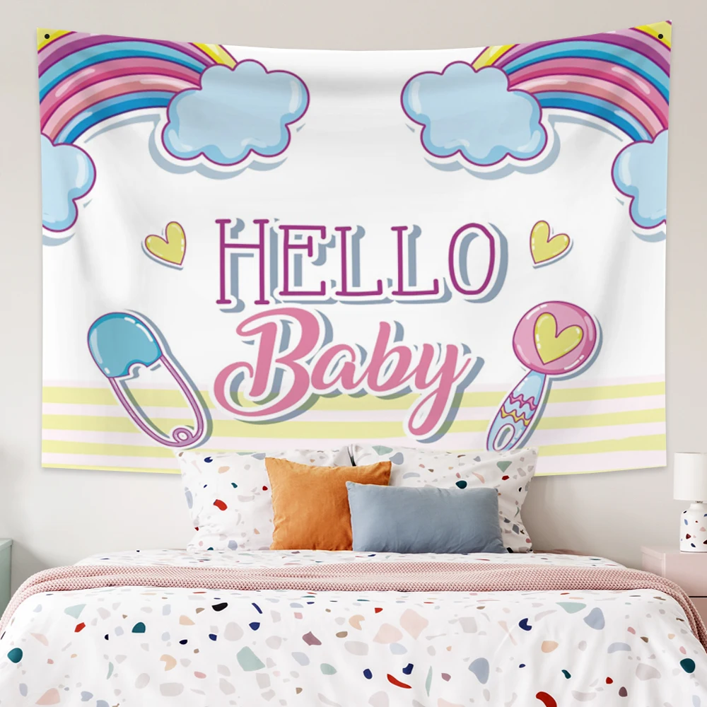 Laeacco Rainbow Unicorn Tapestry Kawaii Cartoon Baby Birthday Party Background Wall Cloth Blanket For Girls Dorm Fantsy Decor
Laeacco Rainbow Unicorn Tapestry Kawaii Cartoon Baby Birthday Party Background Wall Cloth Blanket For Girls Dorm Fantsy Decor