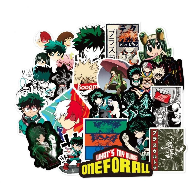 100pcs New Hero Academy Stickers 2-3.2in PVC Waterproof Reusable Trolley Case Guitar Skateboard Cute Sticker Package
100pcs New Hero Academy Stickers 2-3.2in PVC Waterproof Reusable Trolley Case Guitar Skateboard Cute Sticker Package