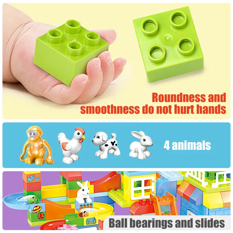 231pcs City Large Particle Slide Model Building Blocks Track Deformation Figures Animal Bricks Toys for Children 
231pcs City Large Particle Slide Model Building Blocks Track Deformation Figures Animal Bricks Toys for Children