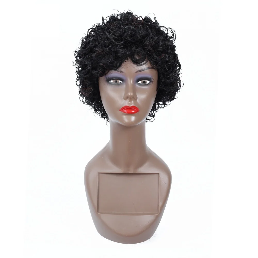 Dai weier Short Afro Women Wig Synthetic Kinky Curly Wigs for Black Women Party Dance Cosplay Wigs with Free Shipping
Dai weier Short Afro Women Wig Synthetic Kinky Curly Wigs for Black Women Party Dance Cosplay Wigs with Free Shipping