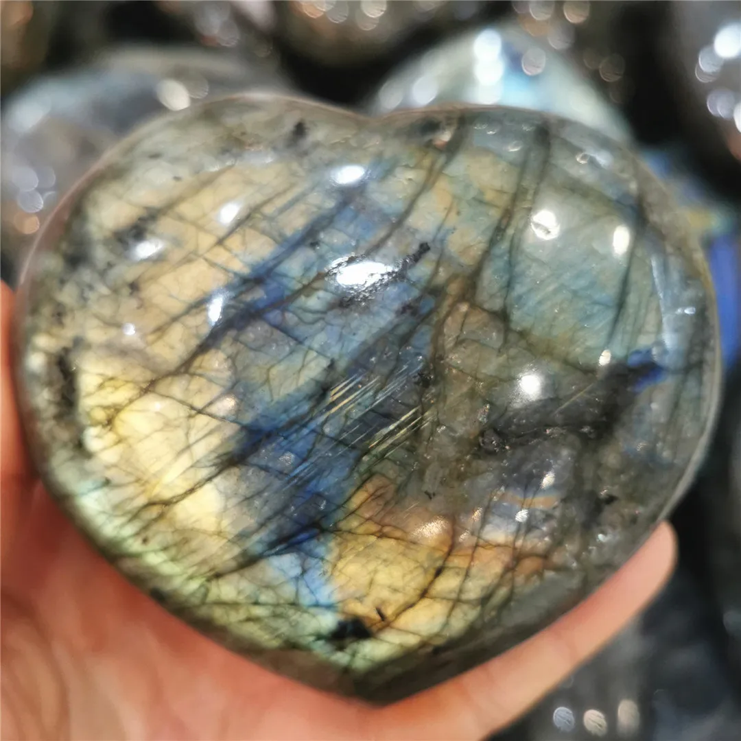 500-600g Natural Gemstones Labradorite Heart Moonstone Positive Energy Reiki Gems Crystal Heart Healing Quartz Gifts Chakra 1PCS
500-600g Natural Gemstones Labradorite Heart Moonstone Positive Energy Reiki Gems Crystal Heart Healing Quartz Gifts Chakra 1PCS