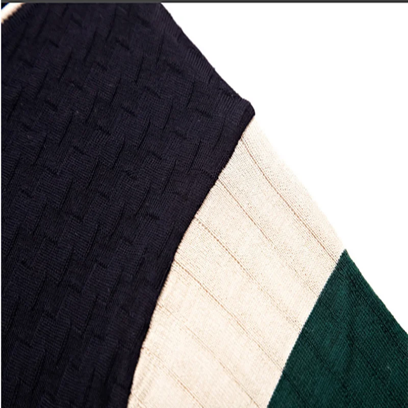 Men's Cotton Pullover Autumn Spring Warm V-necl Patchwork Slim Fit Long Sleeve Fashion Clothes Knitted Casual Wool Male Sweater
Men's Cotton Pullover Autumn Spring Warm V-necl Patchwork Slim Fit Long Sleeve Fashion Clothes Knitted Casual Wool Male Sweater