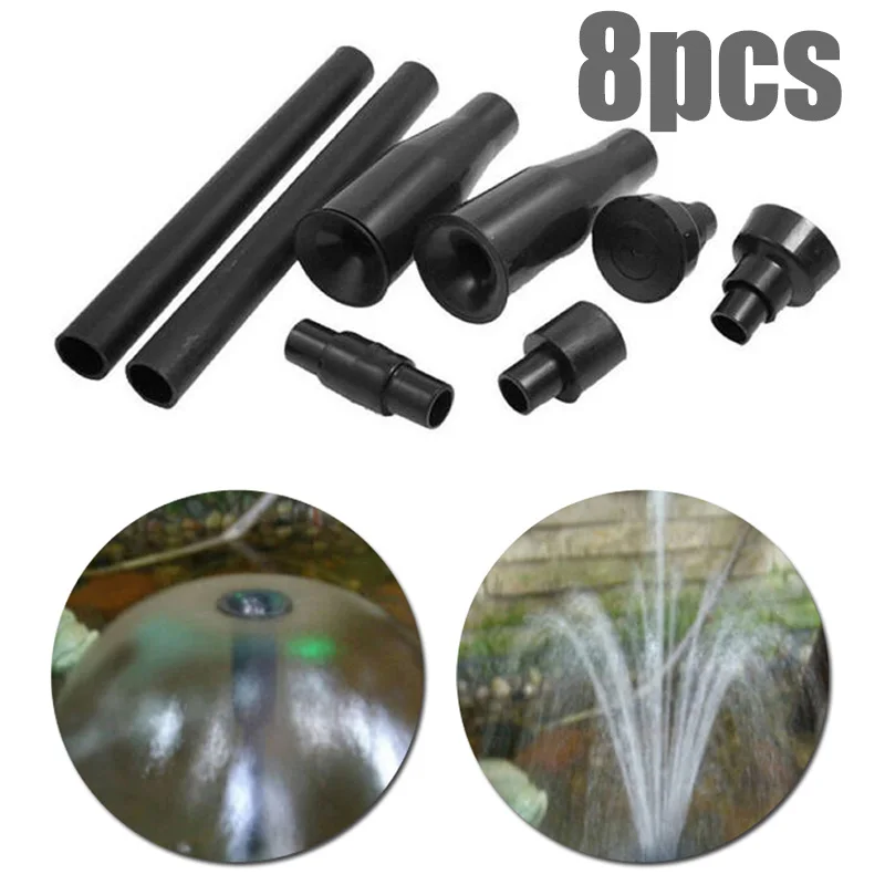 8pcs Fountain Pump Nozzle Set Multifunction Plastic Waterfall Garden Spray Heads For Pool Pond Fountain Submersible Pump
8pcs Fountain Pump Nozzle Set Multifunction Plastic Waterfall Garden Spray Heads For Pool Pond Fountain Submersible Pump