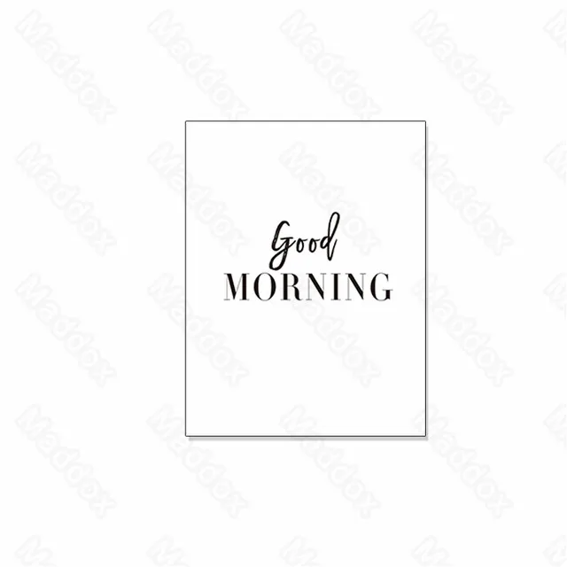 Home Decoration Frameless Canvas Painting Black and White Simple English Words Good Morning Good Night Poster Paintings 
Home Decoration Frameless Canvas Painting Black and White Simple English Words Good Morning Good Night Poster Paintings