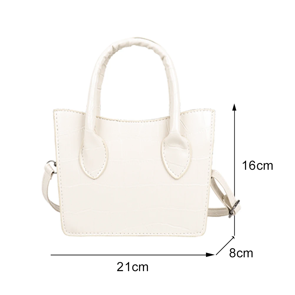 Fashion Women Alligator Pattern PU Leather Pure Color Shoulder Crossbody Messenger Bag Casual Ladies Mini Top-handle Handbags
Fashion Women Alligator Pattern PU Leather Pure Color Shoulder Crossbody Messenger Bag Casual Ladies Mini Top-handle Handbags