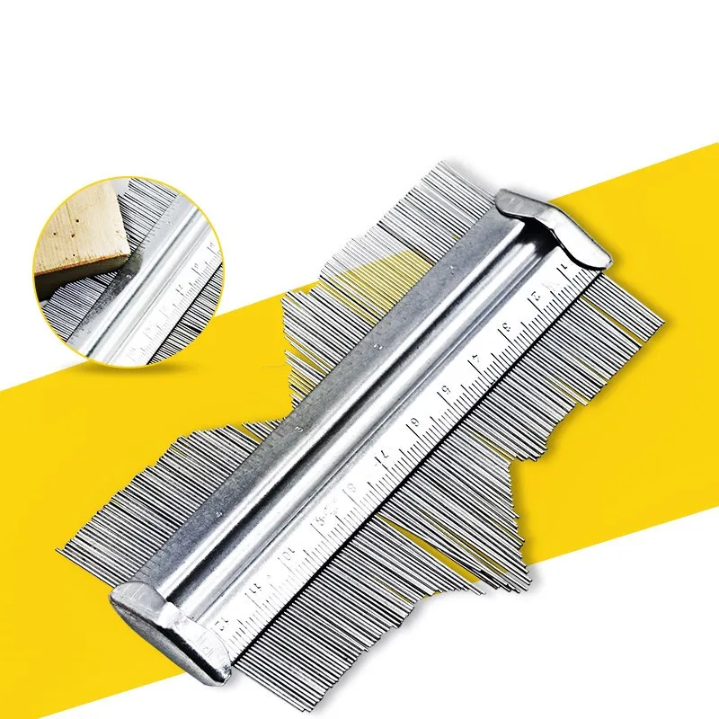 125MM Profile Contour Gauge Deep Decorating Template Tiling Steel Metal Tiling Skirting Laminate Profile Wood Shape
125MM Profile Contour Gauge Deep Decorating Template Tiling Steel Metal Tiling Skirting Laminate Profile Wood Shape
