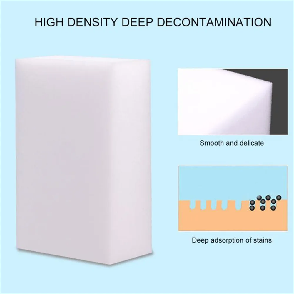 100PCS Melamine Sponge Eraser Cleaner Bathroom Kitchen Accessories Multipurpos tech Clean Sponge For dishes Cleaning Tools
100PCS Melamine Sponge Eraser Cleaner Bathroom Kitchen Accessories Multipurpos tech Clean Sponge For dishes Cleaning Tools