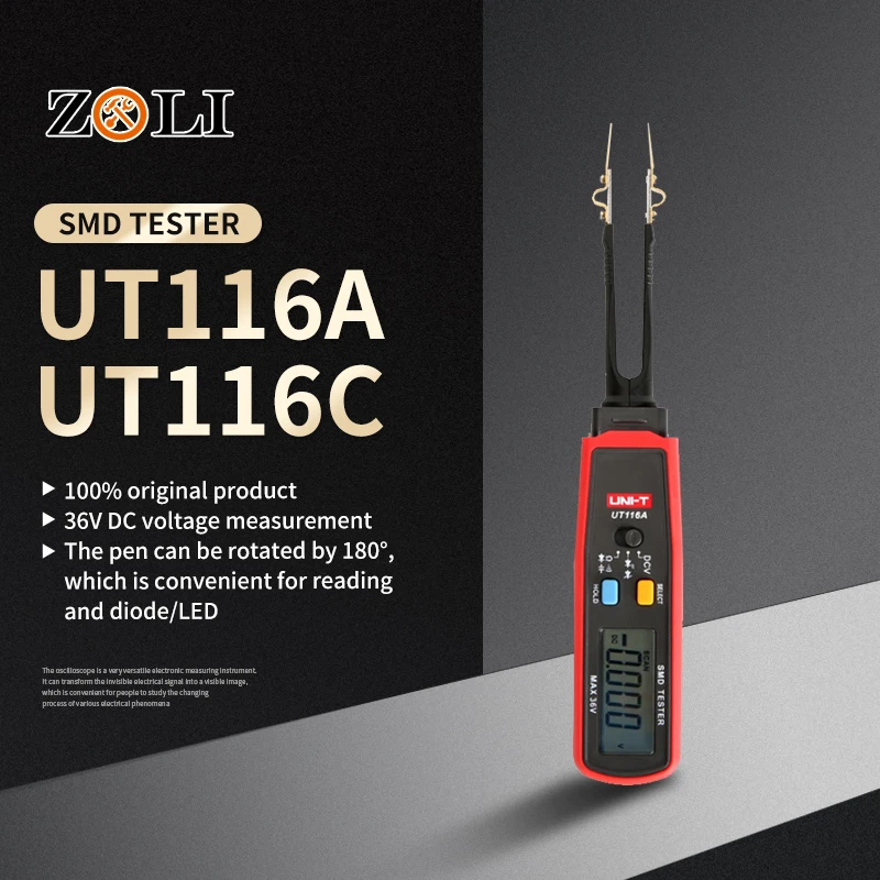 Профессиональный мультиметр поверхностного монтажа UNI-T UT116A UT116C вращающийся с