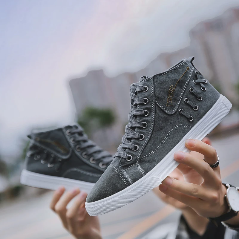 2021 New Men's Gaobang Vintage Grey Casual Shoes Canvas Shoe Mens Classic Comfortable Anti-Odor Casual Shoes
2021 New Men's Gaobang Vintage Grey Casual Shoes Canvas Shoe Mens Classic Comfortable Anti-Odor Casual Shoes