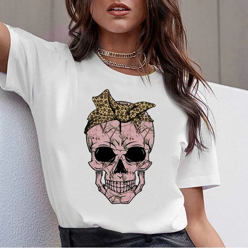 Men's women's skull print T-shirt, fun personality short sleeve T-shirt, 2021 fashion trend casual white T-shirt,
Men's women's skull print T-shirt, fun personality short sleeve T-shirt, 2021 fashion trend casual white T-shirt,