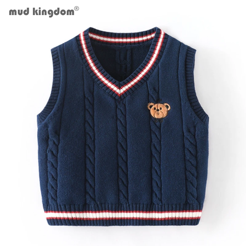 Mudkingdom Toddler Girls Boys Sweater Vest Fashion Preppy Style Solid Cute Bear Embroidery Soft Outerwear for Kids Clothes
Mudkingdom Toddler Girls Boys Sweater Vest Fashion Preppy Style Solid Cute Bear Embroidery Soft Outerwear for Kids Clothes