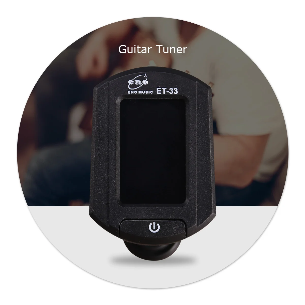 ENO ET-33 Mini Clip-on Digital LCD Chromatic Guitar Bass Violin Ukulele Chromatic Tuner (Black)
ENO ET-33 Mini Clip-on Digital LCD Chromatic Guitar Bass Violin Ukulele Chromatic Tuner (Black)