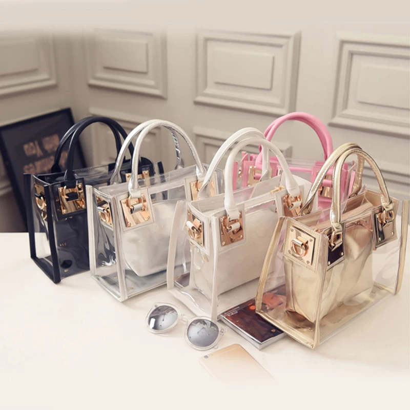 2020 new ladies transparent transparent bag PVC jelly small shoulder bag shoulder bag party bag
2020 new ladies transparent transparent bag PVC jelly small shoulder bag shoulder bag party bag