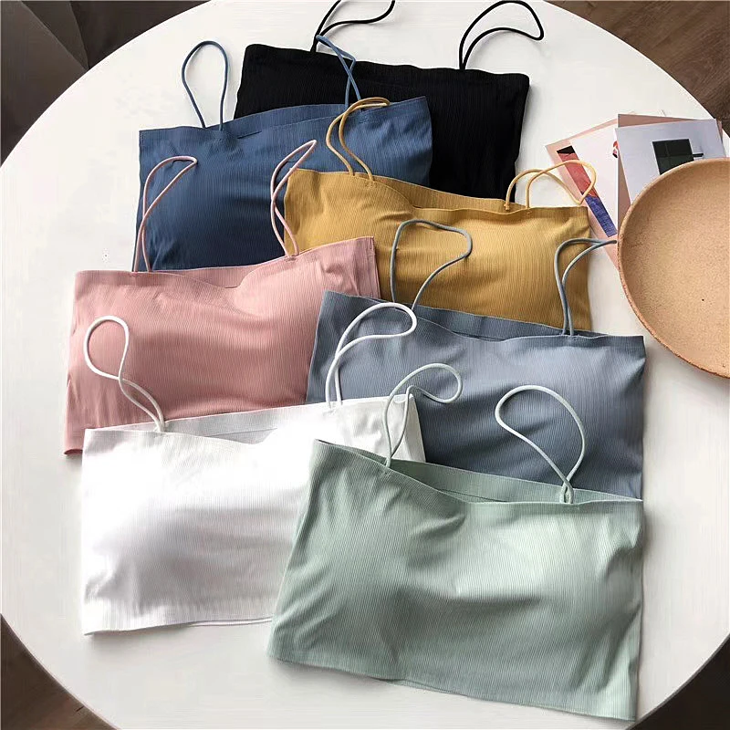 Women Crop Top Female Padded Top Sexy Lingerie Strapless Sleeveless Bralette Streetwear Seamless Wrapped Underwear Bandeau Top
Women Crop Top Female Padded Top Sexy Lingerie Strapless Sleeveless Bralette Streetwear Seamless Wrapped Underwear Bandeau Top