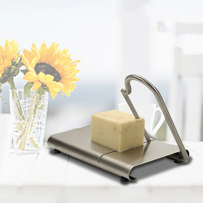 1Pcs Wire Cutting Cheese Slicer Cutter Kitchen Stainless Steel Board Butter Cutter Cheese Slice Cheese Cutting Knife
1Pcs Wire Cutting Cheese Slicer Cutter Kitchen Stainless Steel Board Butter Cutter Cheese Slice Cheese Cutting Knife