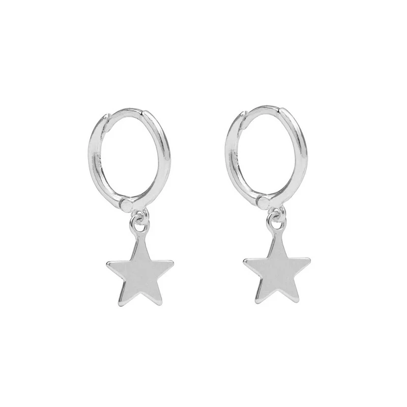 KOJ 925 Sterling Silver Hoop Earrings Circle Star Small Hoop Earrings for Women Huggie Earring Girls Lady Fashion Jewelry Gift
KOJ 925 Sterling Silver Hoop Earrings Circle Star Small Hoop Earrings for Women Huggie Earring Girls Lady Fashion Jewelry Gift