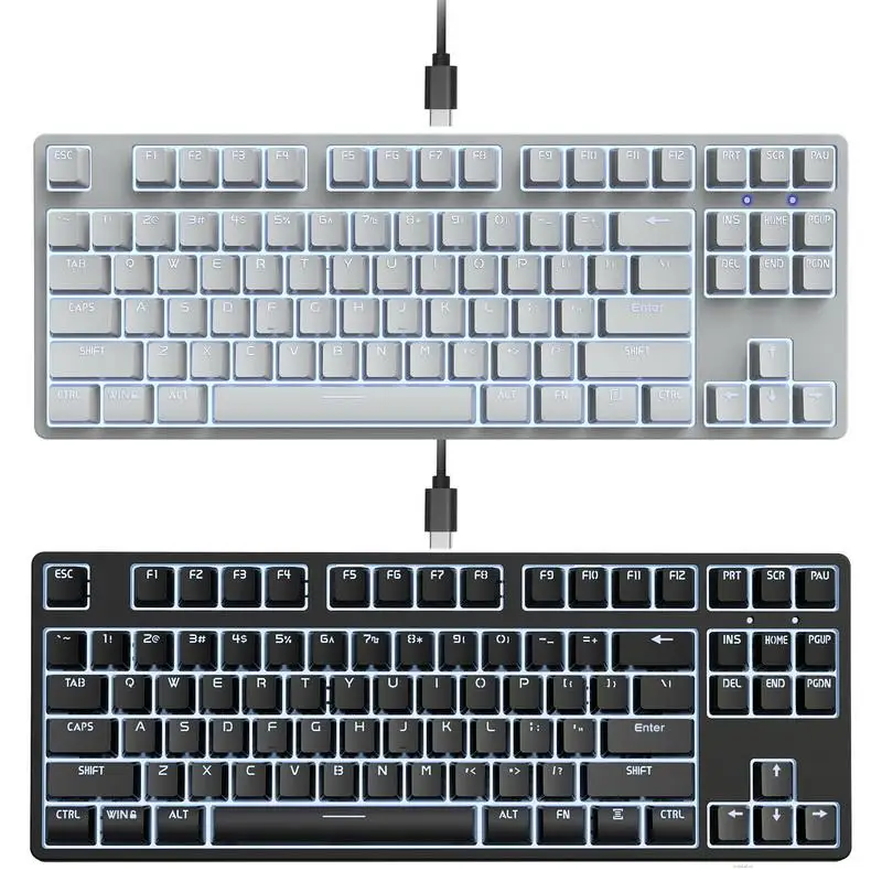 New 87-key USB Wired Mechanical Gaming Keyboard Red Axis Gaming Office Pluggable Axis Multiple White Light Keyboard
New 87-key USB Wired Mechanical Gaming Keyboard Red Axis Gaming Office Pluggable Axis Multiple White Light Keyboard