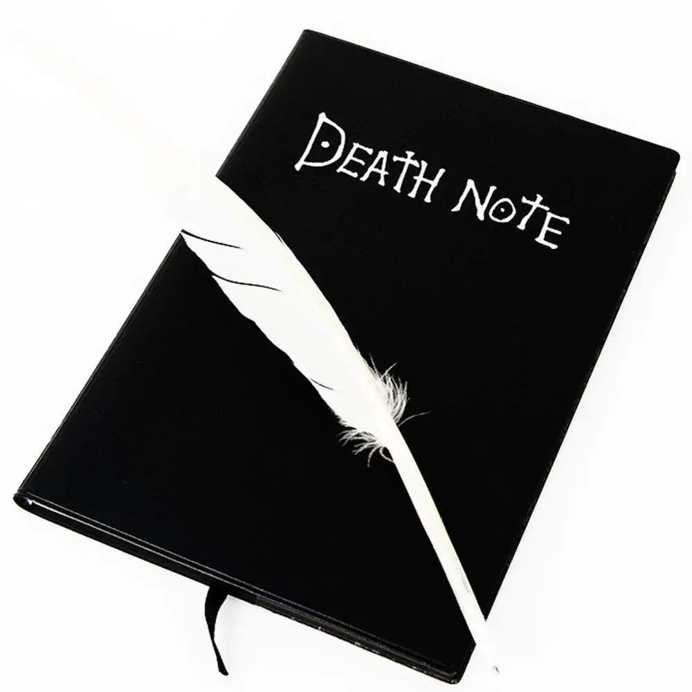 Death Note Book Cosplay Notebook Journal Diary With Feather Pen Theme Anime Notebook Set For Student School Stationery Supplies
Death Note Book Cosplay Notebook Journal Diary With Feather Pen Theme Anime Notebook Set For Student School Stationery Supplies