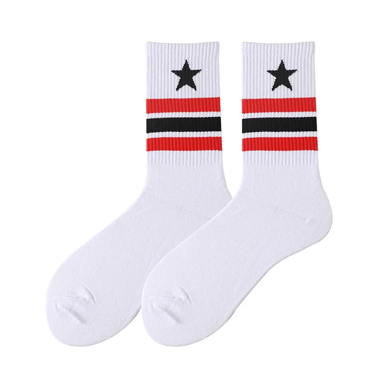 Fashion five-pointed star unisex running socks riding competition hiking outdoor pure cotton sports non-slip socks
Fashion five-pointed star unisex running socks riding competition hiking outdoor pure cotton sports non-slip socks