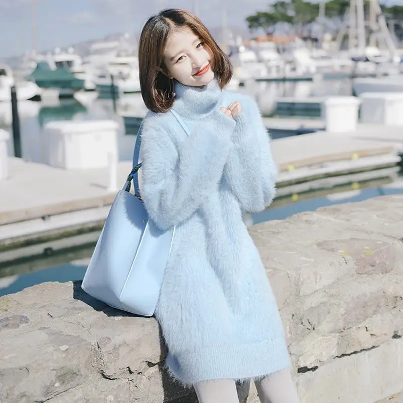 Women Winter Knit Dresses 2019 Europe Long Sleeve Turtleneck Casual Slim Warm Maxi Sweater Dress Plus Size Women's Clothing L-66
Women Winter Knit Dresses 2019 Europe Long Sleeve Turtleneck Casual Slim Warm Maxi Sweater Dress Plus Size Women's Clothing L-66