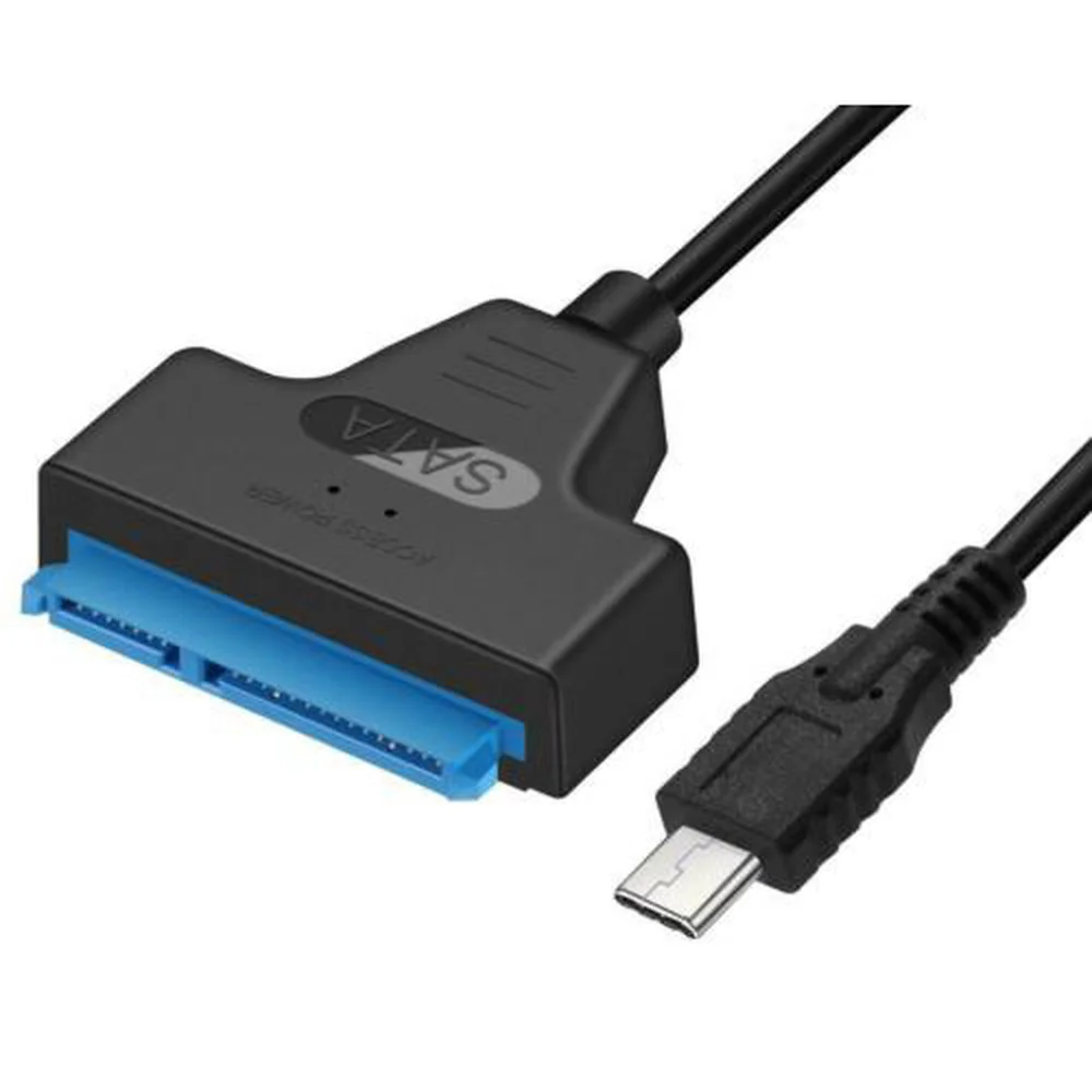 USB 3.1 Type C to SATA III HDD SSD 2.5" Hard Drive Adapter Cable 22-Pin UASP
USB 3.1 Type C to SATA III HDD SSD 2.5" Hard Drive Adapter Cable 22-Pin UASP