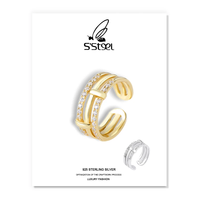 S'STEEL Luxury Rings Gift For Women 925 Sterling Silver Fashion Adjustable Ring Hand Accessories Bague Argent Femme Fine Jewelry
S'STEEL Luxury Rings Gift For Women 925 Sterling Silver Fashion Adjustable Ring Hand Accessories Bague Argent Femme Fine Jewelry