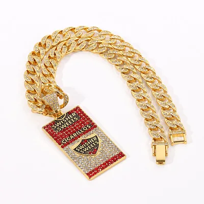 US Dollar Shield Trend Men's Necklace Fashion Personality Pendant Full of Diamonds Diamonds Miami Rap Cuba Necklace Wholesale
US Dollar Shield Trend Men's Necklace Fashion Personality Pendant Full of Diamonds Diamonds Miami Rap Cuba Necklace Wholesale