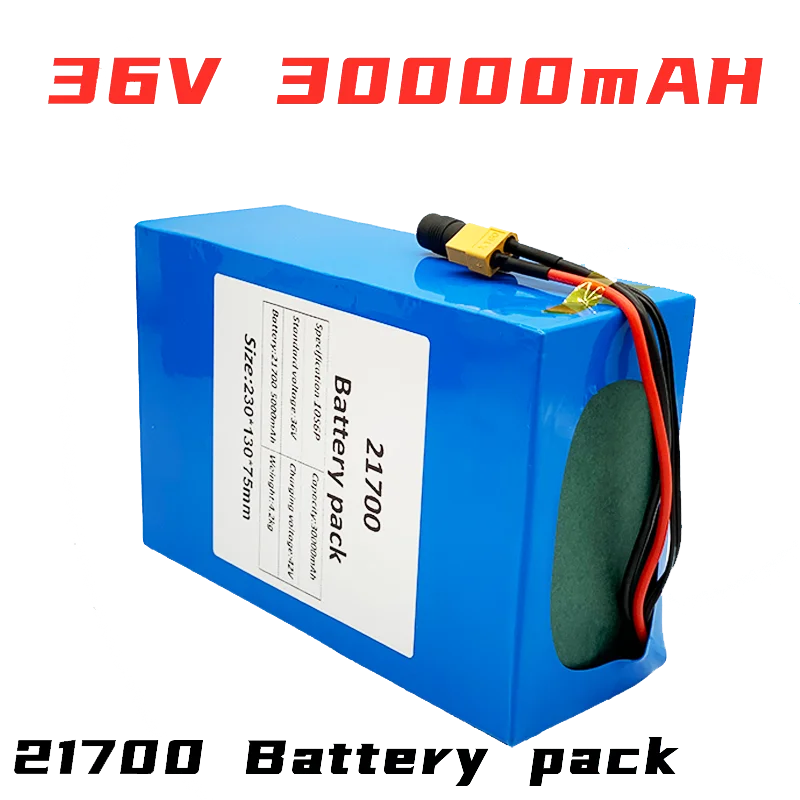 36V 30Ah 21700 10S6P Electric Motor Cycle Tricycle Bike Batteria 42V 20A E Scooter Battery Wtih BMS Protection
36V 30Ah 21700 10S6P Electric Motor Cycle Tricycle Bike Batteria 42V 20A E Scooter Battery Wtih BMS Protection