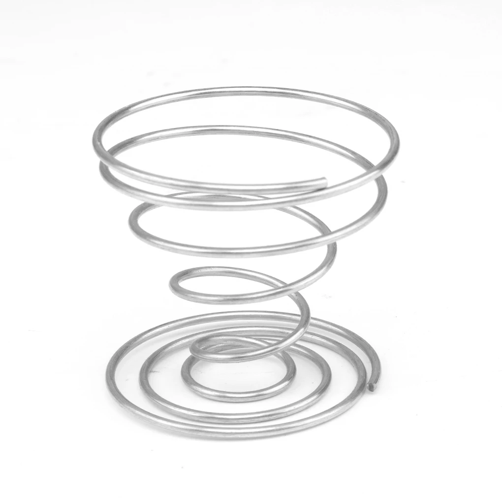

Stainelss Steel Spring Wire Tray Egg Cup Boiled Eggs Holder Stand Storage Metal Egg Cup Spiral Spring Holder
