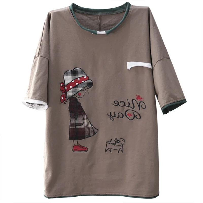 Max LuLu Chinese New Style 2021 Summer Tops Women Embroidery Vintage Tshirts Ladies White Casual Tee Female Patchwork Clothes 
Max LuLu Chinese New Style 2021 Summer Tops Women Embroidery Vintage Tshirts Ladies White Casual Tee Female Patchwork Clothes