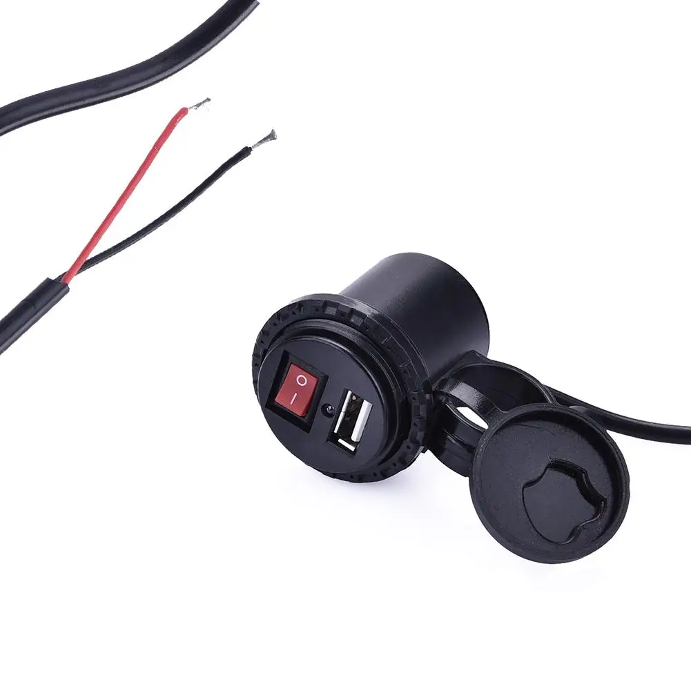 Motorcycle Mobile Phone Fast Charger With Switch USB Interface Durable Cigarette Lighter Interior Parts Motor Accessories Black
Motorcycle Mobile Phone Fast Charger With Switch USB Interface Durable Cigarette Lighter Interior Parts Motor Accessories Black