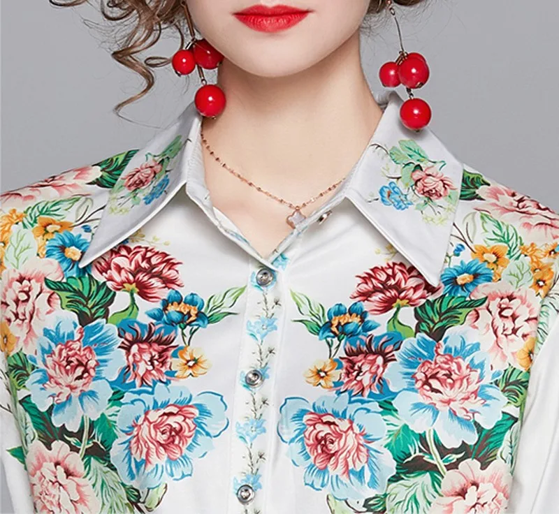 2020 autumn Flower Print Shorts Set Women's Long Sleeve Print Blouses + Sashes Pocket Shorts Two Pieces Set Suit
2020 autumn Flower Print Shorts Set Women's Long Sleeve Print Blouses + Sashes Pocket Shorts Two Pieces Set Suit