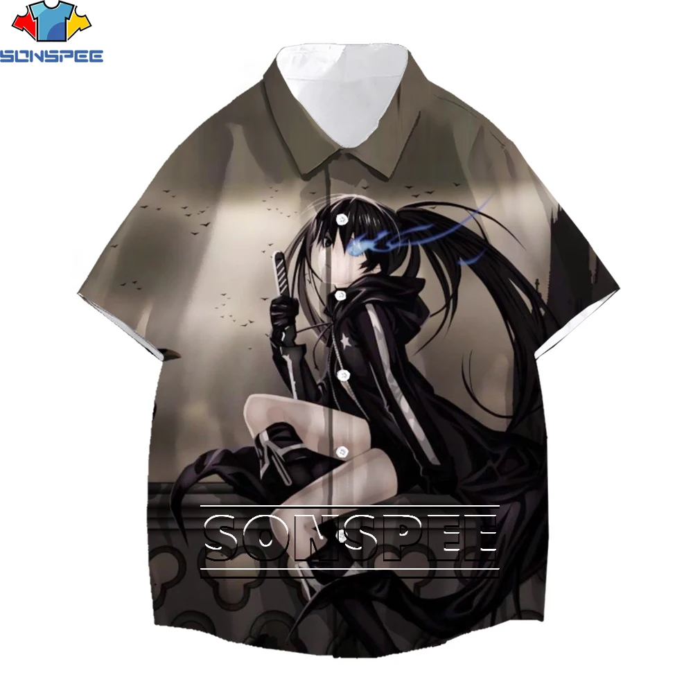 SONSPEE Black Rock Shooter 3D Printing Men's T-shirt Kawaii Loli Gunner Hawaiian Shirt Casual Harajuku Street Hip Hop Top
SONSPEE Black Rock Shooter 3D Printing Men's T-shirt Kawaii Loli Gunner Hawaiian Shirt Casual Harajuku Street Hip Hop Top