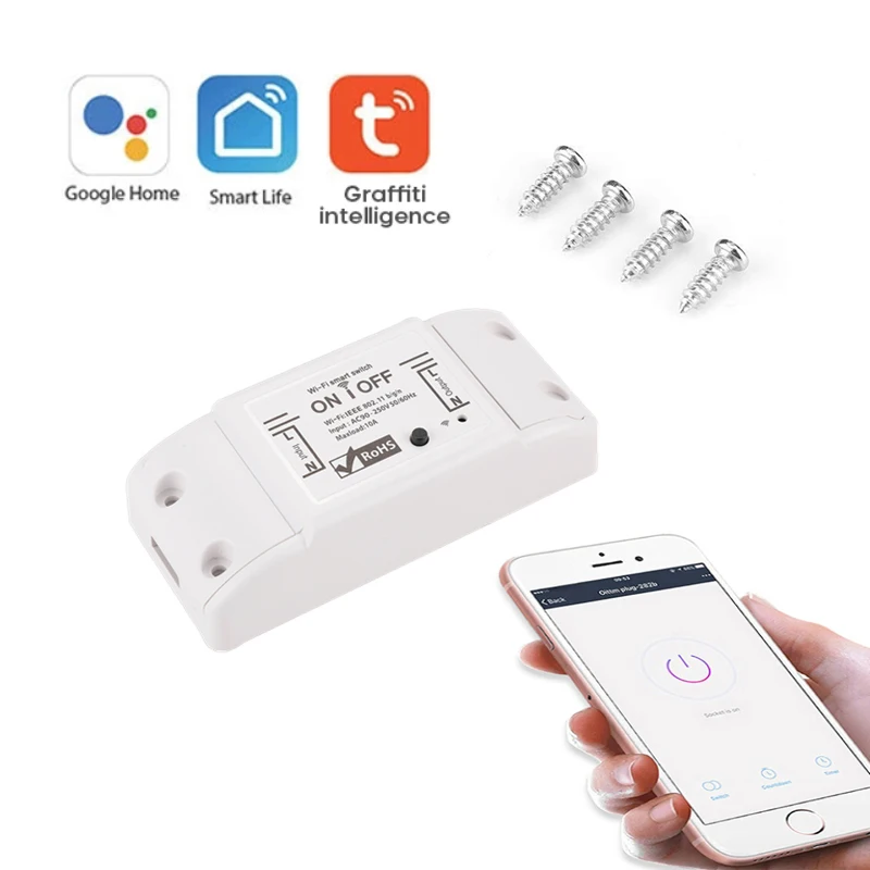 WiFi Smart Light Switches DIY Wireless Breaker Tuya/Smart Life APP Remote Control Timing Switch Support Alexa Google Assistant
WiFi Smart Light Switches DIY Wireless Breaker Tuya/Smart Life APP Remote Control Timing Switch Support Alexa Google Assistant