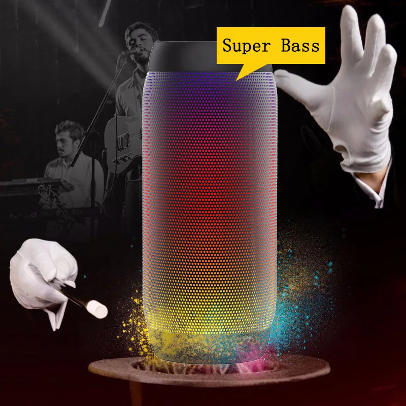 Speaker LED Colourful Light Speakers Cycling Travel Camping Accessories Outdoor Support TF Card Bluetooth Speakers Bass
Speaker LED Colourful Light Speakers Cycling Travel Camping Accessories Outdoor Support TF Card Bluetooth Speakers Bass