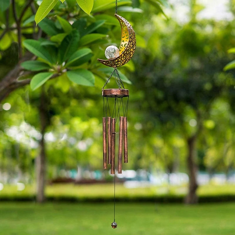 Solar Wind Chimes for Outdoor Hanging Decor ,Moon LED Light Sympathy Wind Chime Memorial Gift Waterproof for Garden
Solar Wind Chimes for Outdoor Hanging Decor ,Moon LED Light Sympathy Wind Chime Memorial Gift Waterproof for Garden