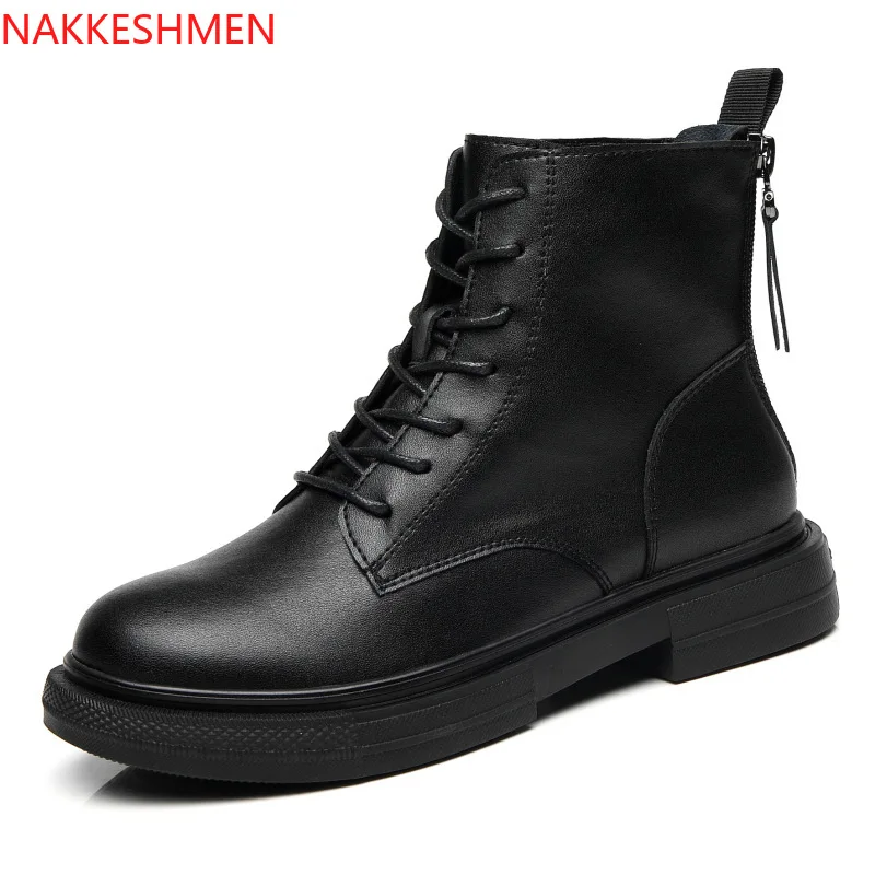 2020 autumn/winter plus suede leather shoes women cowhy increased double zippered women's boots British wind turbine boots.
2020 autumn/winter plus suede leather shoes women cowhy increased double zippered women's boots British wind turbine boots.