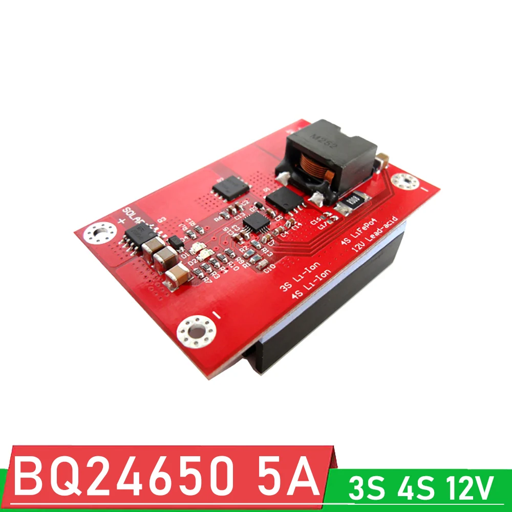 BQ24650 5A MPPT Solar Energy panel Controller Buck 3S 4S 11.1V 12V Li-ion LifePo4 lithium Battery Charging Board 18v charger
BQ24650 5A MPPT Solar Energy panel Controller Buck 3S 4S 11.1V 12V Li-ion LifePo4 lithium Battery Charging Board 18v charger