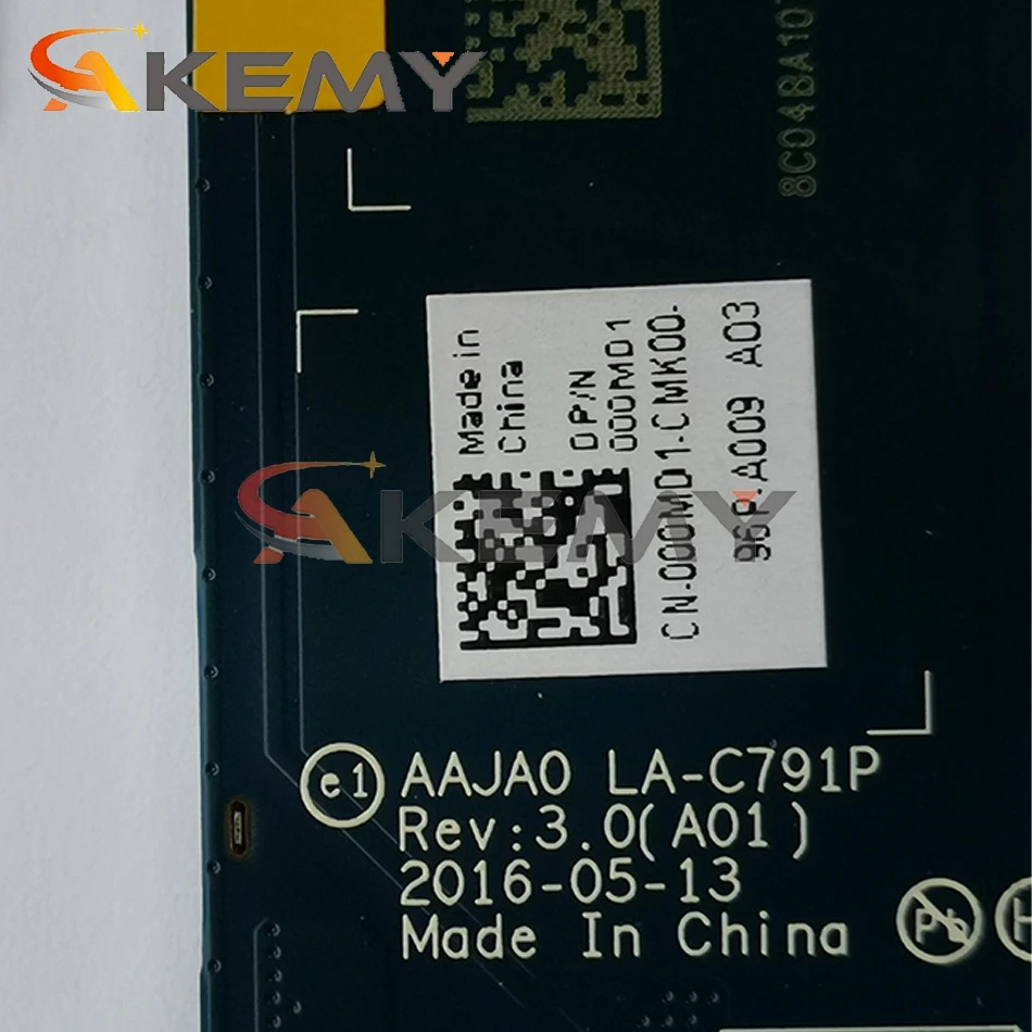 Akemy Brand NEW M7/8GB for DELL Latitude 5179 Motherboard AAJA0 LA-C791P CN-0W1D2D W1D2D Mainboard 100%tested
Akemy Brand NEW M7/8GB for DELL Latitude 5179 Motherboard AAJA0 LA-C791P CN-0W1D2D W1D2D Mainboard 100%tested