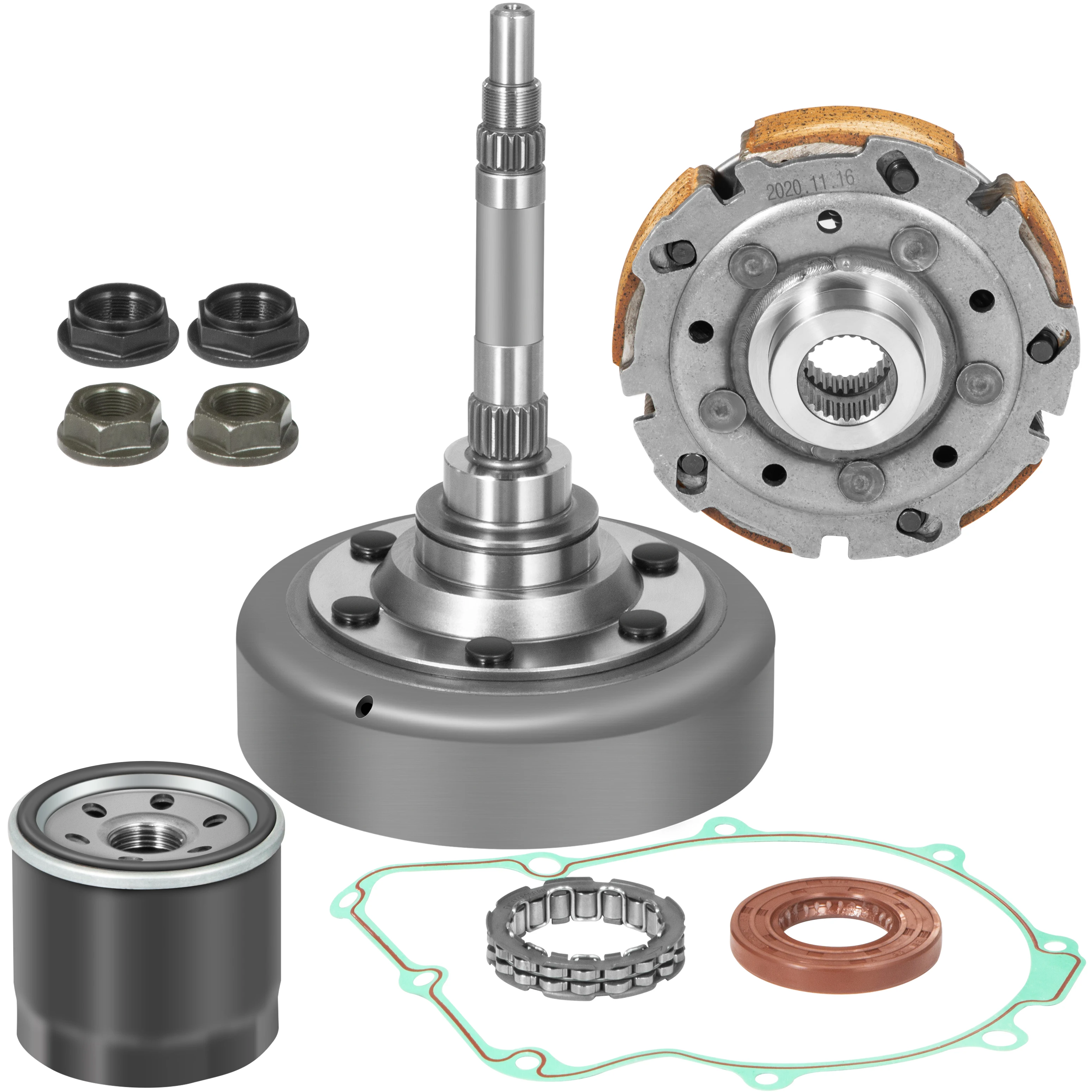 VEVOR Wet Driven Clutch Kit With Oil Seal Fit for Bennche Bighorn Excalibur UTV 500 / 700 Massimo Alligator Menards Yardsport
VEVOR Wet Driven Clutch Kit With Oil Seal Fit for Bennche Bighorn Excalibur UTV 500 / 700 Massimo Alligator Menards Yardsport