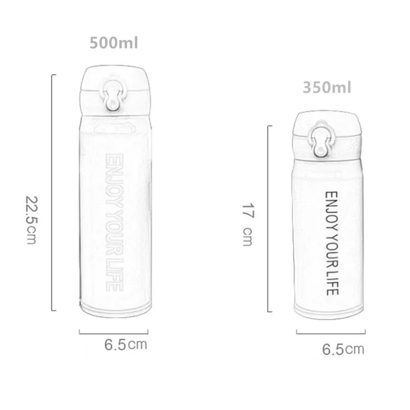 Creative Double Wall Stainless Steel Vacuum Flask Fashion Coffee Tea Thermos Mug Travel Drink Bottle Thermomug For Gifts 
Creative Double Wall Stainless Steel Vacuum Flask Fashion Coffee Tea Thermos Mug Travel Drink Bottle Thermomug For Gifts