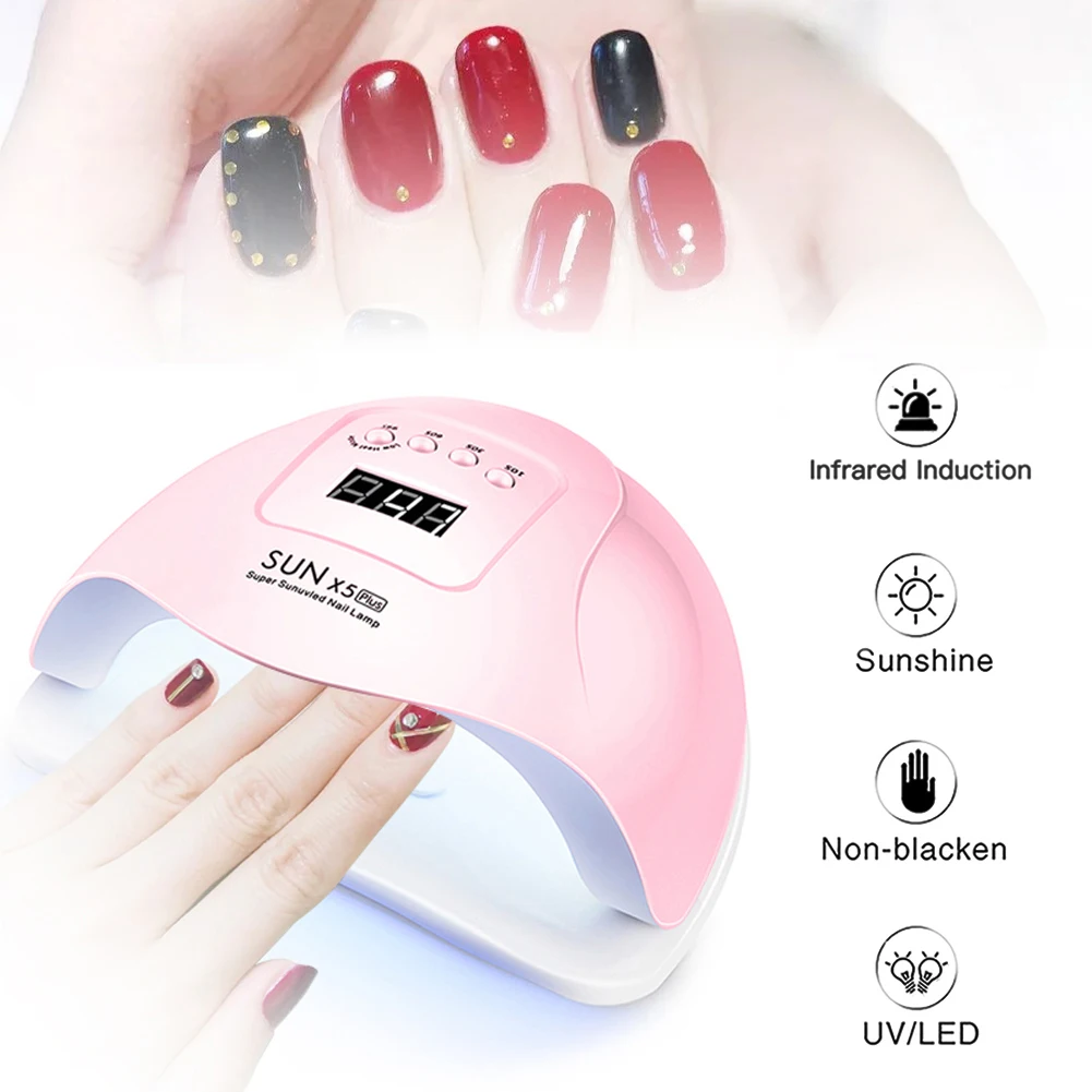 SUN X5 Plus 80W Nail Art Nail Polishing Lamp With Display LED Beads Polish Quick Drying 10s/30s/60/99s Timer For Nail Dryer Tool
SUN X5 Plus 80W Nail Art Nail Polishing Lamp With Display LED Beads Polish Quick Drying 10s/30s/60/99s Timer For Nail Dryer Tool