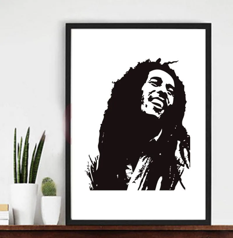 Nordic Style Bob Marley Frameless Painting Personalized Poster Decorative Painting Black and White Picture Wall Art
Nordic Style Bob Marley Frameless Painting Personalized Poster Decorative Painting Black and White Picture Wall Art