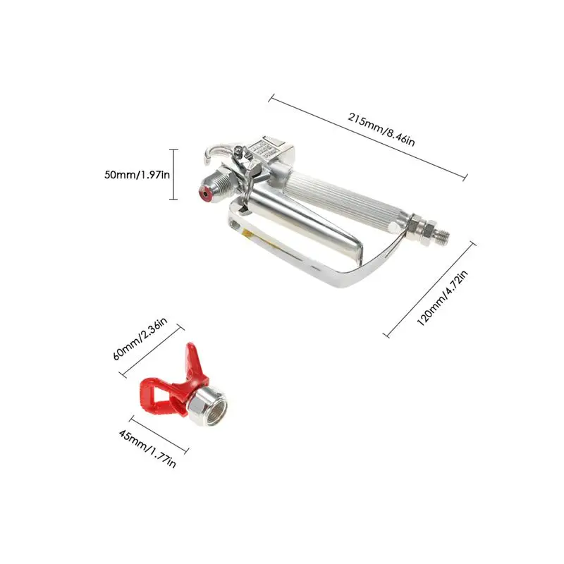 3600PSI Airless Paint Spray Gun With Nozzle Guard for Wagner Titan Pump Sprayer And Airless Spraying Machine
3600PSI Airless Paint Spray Gun With Nozzle Guard for Wagner Titan Pump Sprayer And Airless Spraying Machine