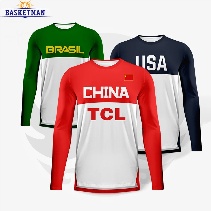 Basketball Sweatshirt For Men Sportswear Long Sleeve Full Sublimation Custom Team Name Letter Print Training Exercise Tracksuits
Basketball Sweatshirt For Men Sportswear Long Sleeve Full Sublimation Custom Team Name Letter Print Training Exercise Tracksuits