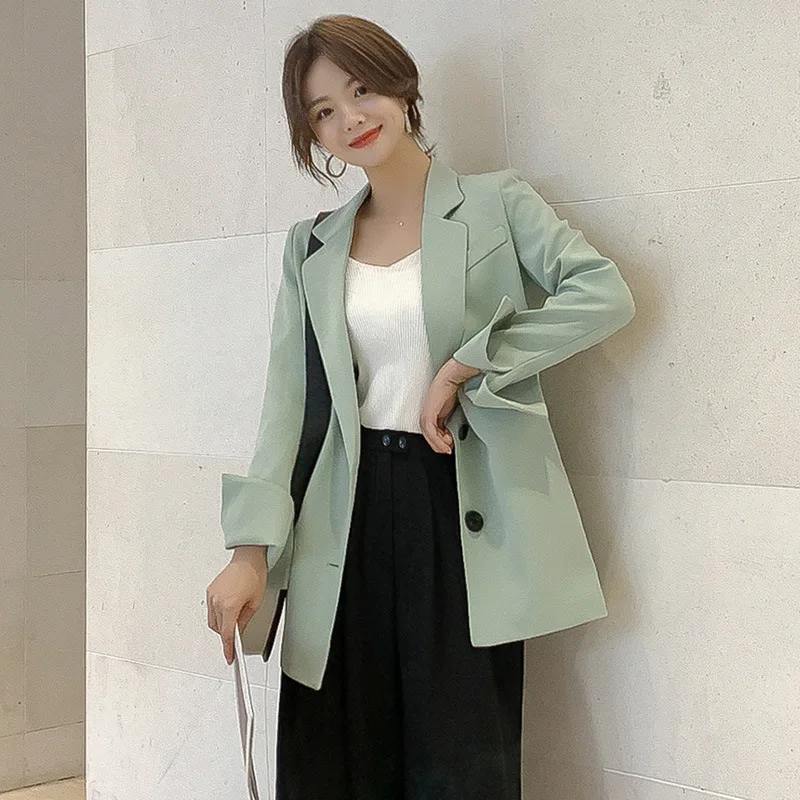 S-2xl Korean Slim Women Elegant Blazer Plus Size Fashion Loose Blazer Coat Women Blazer Largo Mujer Pink Blazer Women For Office
S-2xl Korean Slim Women Elegant Blazer Plus Size Fashion Loose Blazer Coat Women Blazer Largo Mujer Pink Blazer Women For Office