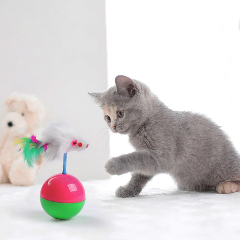 Funny Tumbler Mouse Ball Toys For Indoor Cats Interactive Tool For Pets Colored Feather Non Inverted Ball Cat Accessories
Funny Tumbler Mouse Ball Toys For Indoor Cats Interactive Tool For Pets Colored Feather Non Inverted Ball Cat Accessories