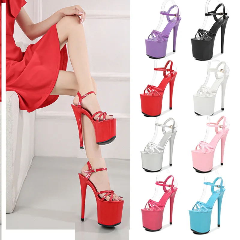 Firowe Women Patent Leather 20cm High Heels Stiletto Sexy Platform High Heel Shoes High Sandals Women's Summer Sandals Purple
Firowe Women Patent Leather 20cm High Heels Stiletto Sexy Platform High Heel Shoes High Sandals Women's Summer Sandals Purple