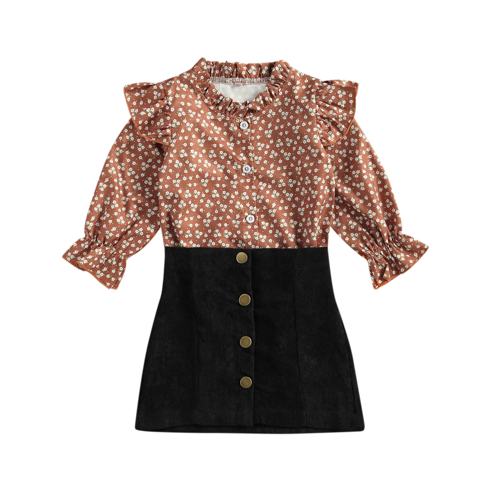 Kids Baby Girls Fashion 2-piece Outfit Set Long Sleeve Floral Print Tops+Skirt Set for Children Girls
Kids Baby Girls Fashion 2-piece Outfit Set Long Sleeve Floral Print Tops+Skirt Set for Children Girls
